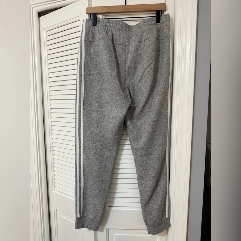 Adidas Women’s Gray Track Stripe Sweatpants - Size Large - Picture 3 of 6